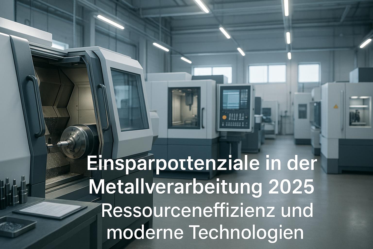 Studie: Einsparpotenziale in der Metallverarbeitung 2025