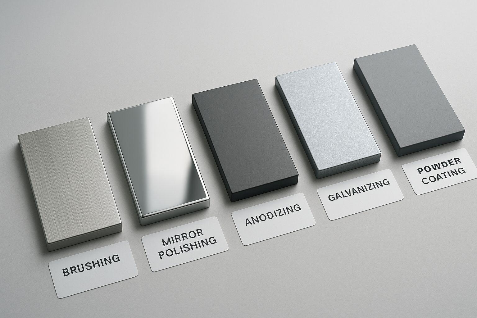 5 Oberflächenveredelung Verfahren für Metall