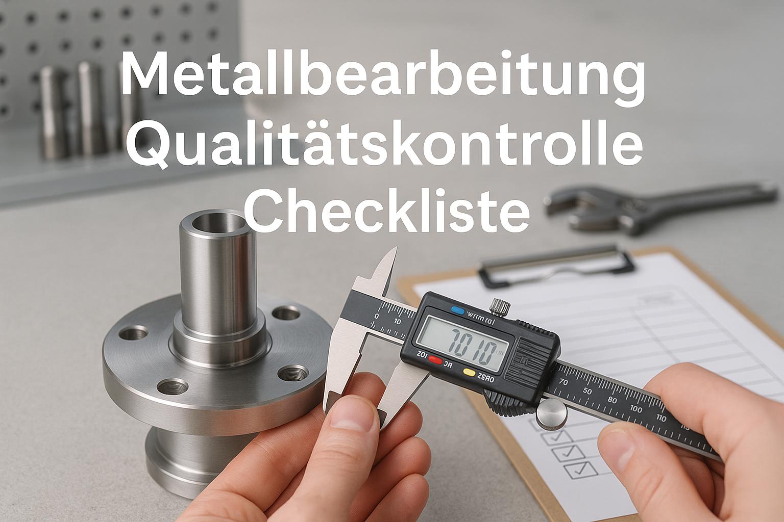 Metallbearbeitung Qualitätskontrolle Checkliste